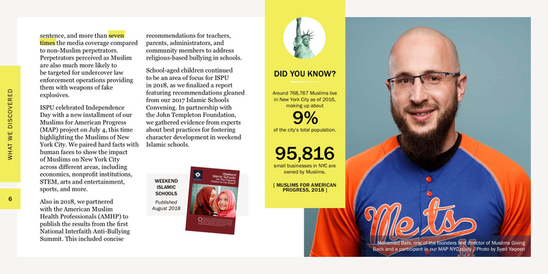 As a communications specialist for ISPU, I used Adobe InDesign to design an annual report with a fresh, modern take on our standard brand style.